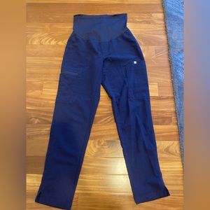 FIGS Women’s Navy Yola Maternity Skinny Scrub Pant XXS Petite